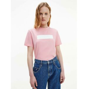 Calvin Klein dámské růžové tričko - S (TIV)